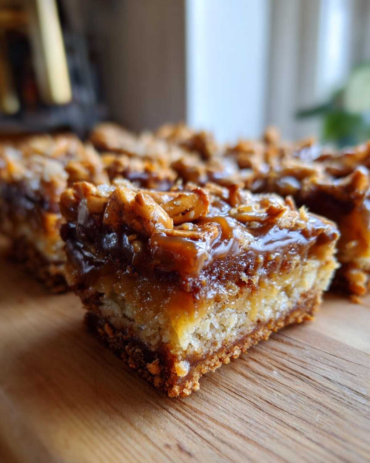 Salted Caramel Pretzel Magic Bars - detail 3