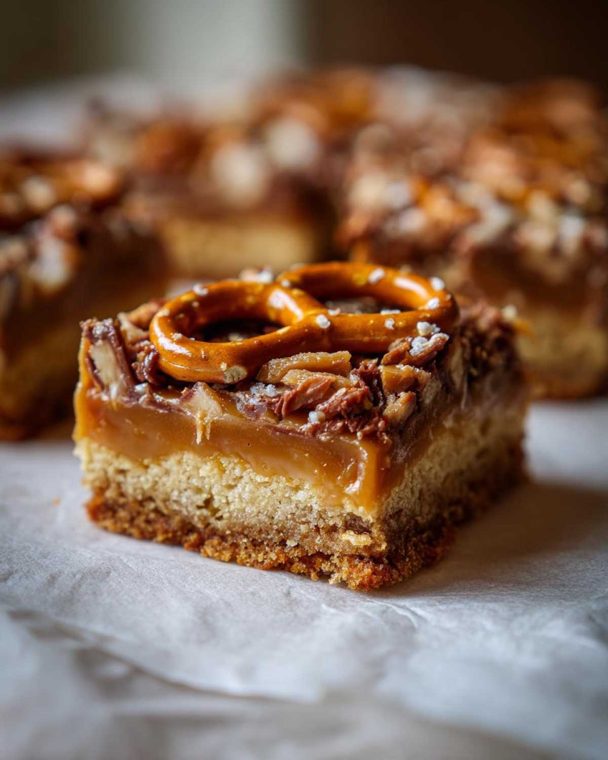 Salted Caramel Pretzel Magic Bars - detail 4