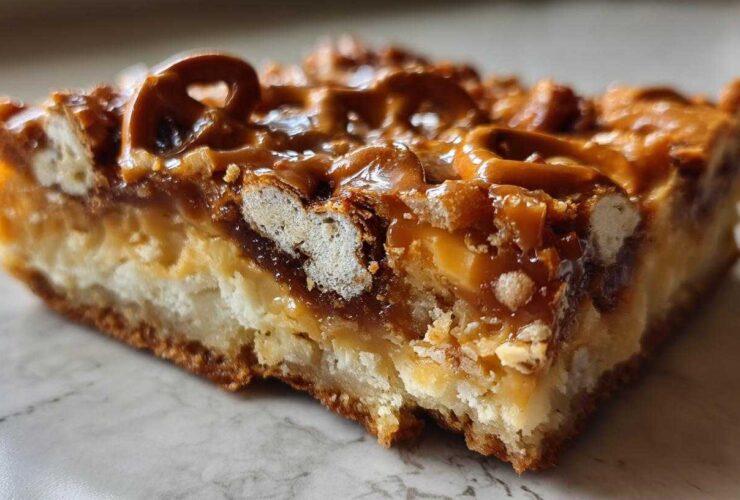Salted Caramel Pretzel Magic Bars