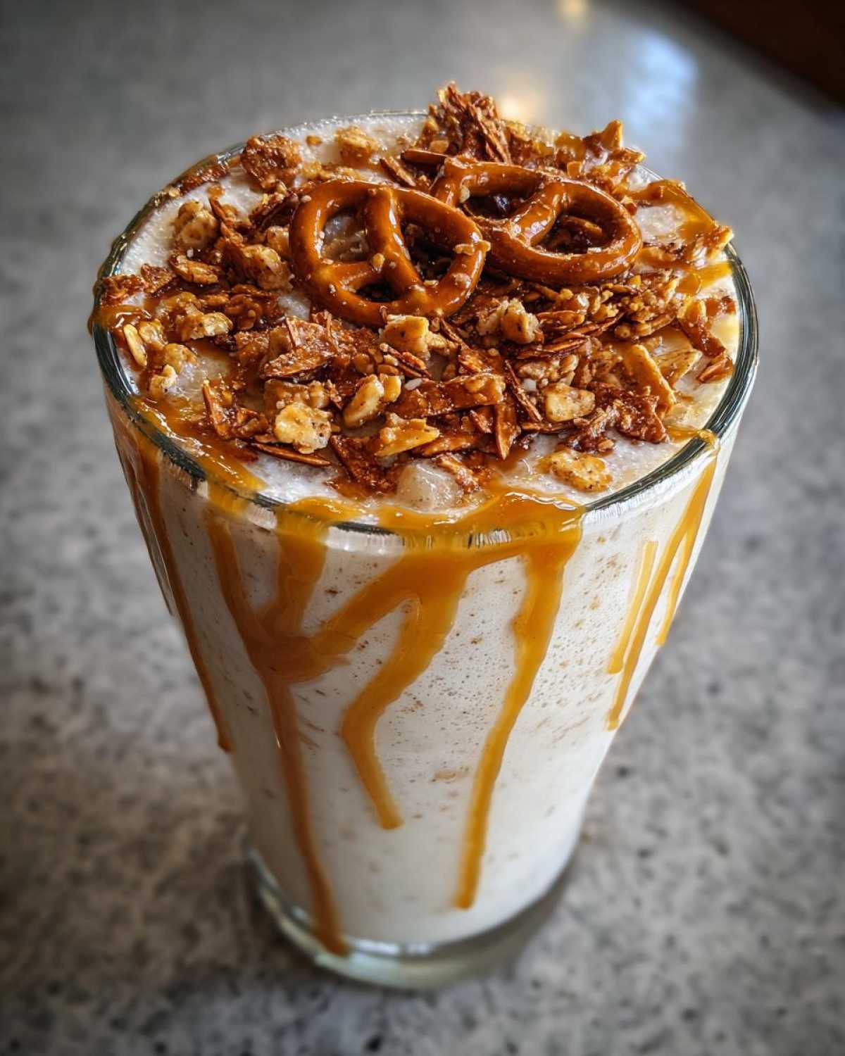 Salted Caramel Pretzel Milkshake (5-Minute Indulgence) - detail 4