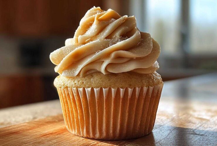 Salted Maple Buttercup Cupcakes