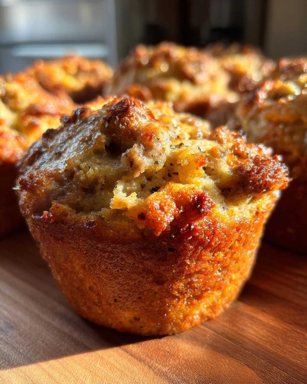 Sausage Stuffing and Gravy Muffins - detail 2
