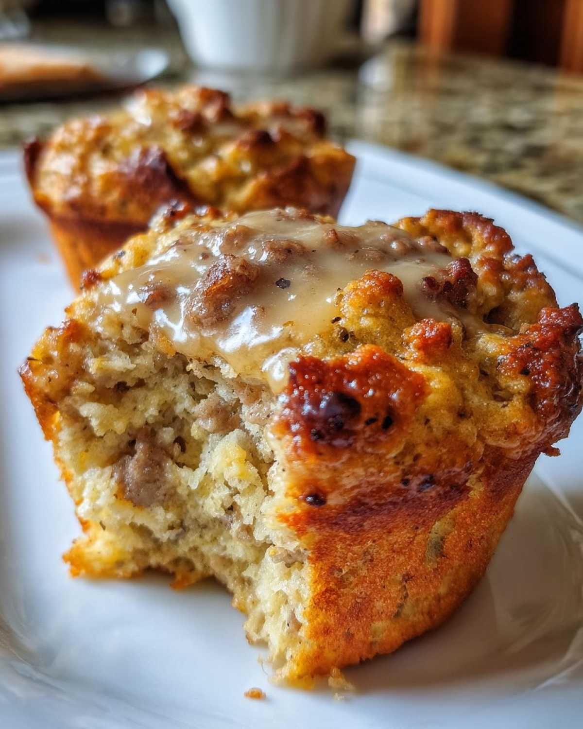 Sausage Stuffing and Gravy Muffins - detail 4
