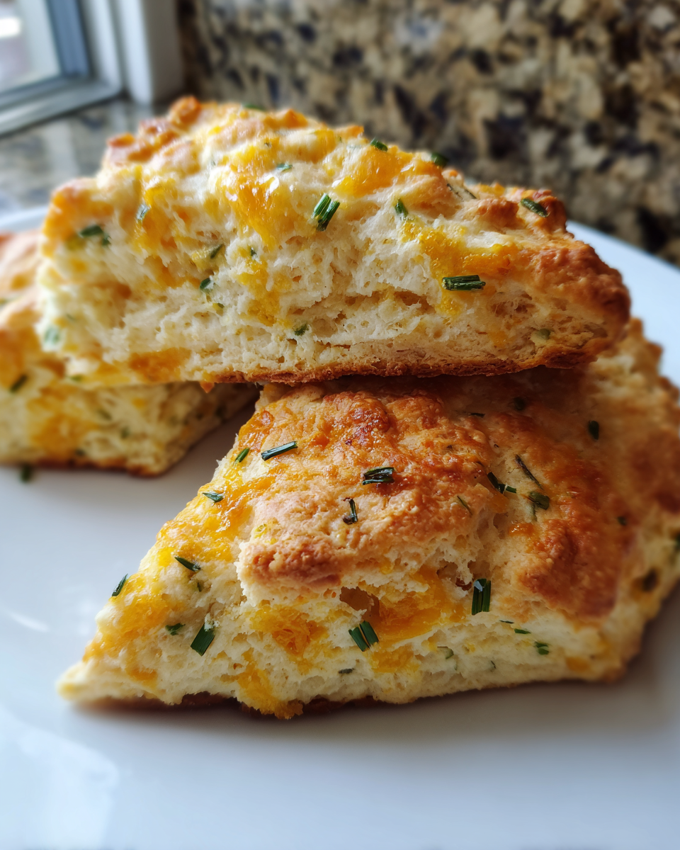 Savory Chive Cheddar Scones - detail 3