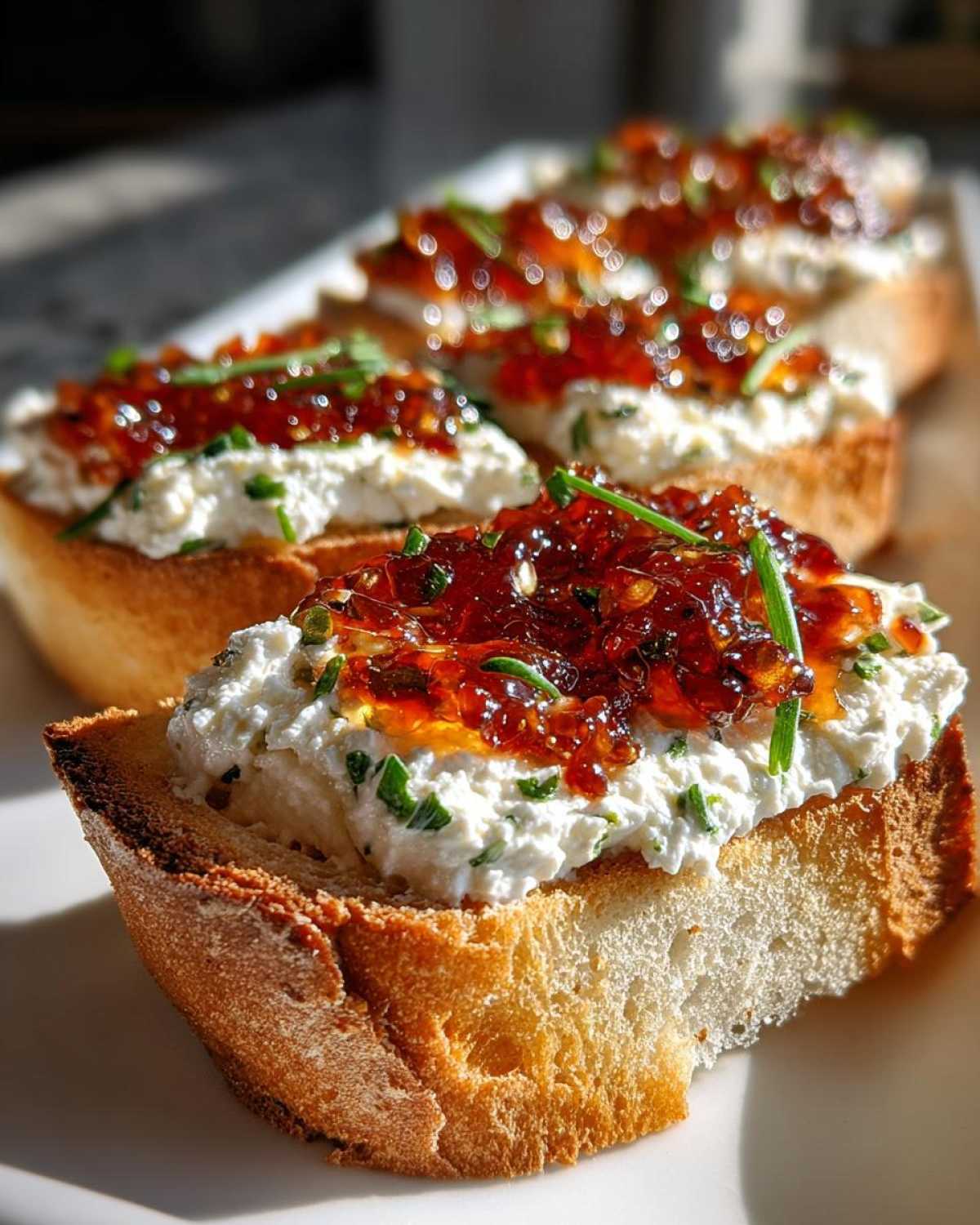 Savory Herb Ricotta Toast with Tomato Jam - detail 3