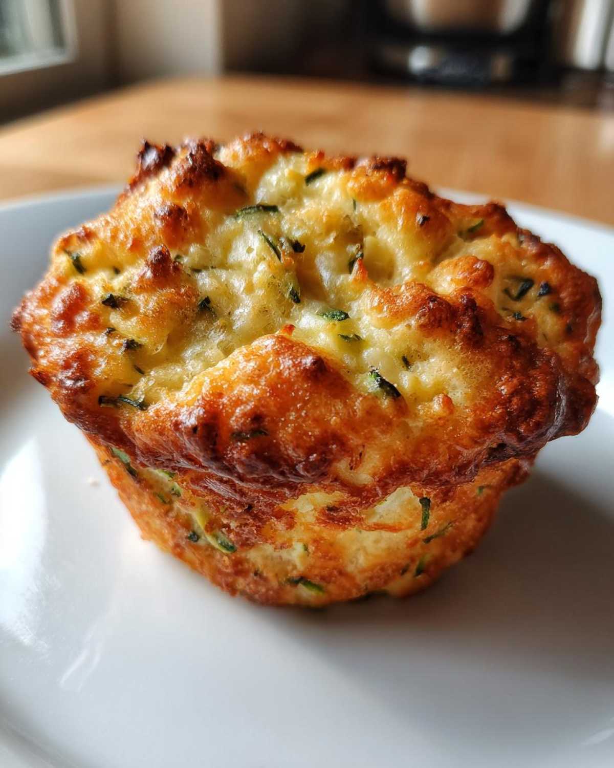 Savory zucchini cheese muffins - detail 4