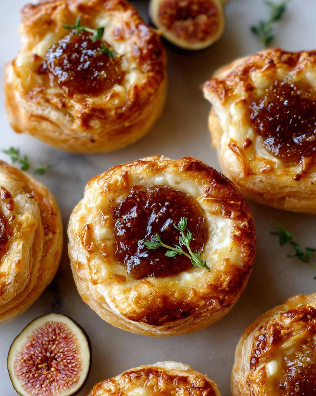 Savoury Brie and Fig Tartlets - detail 2