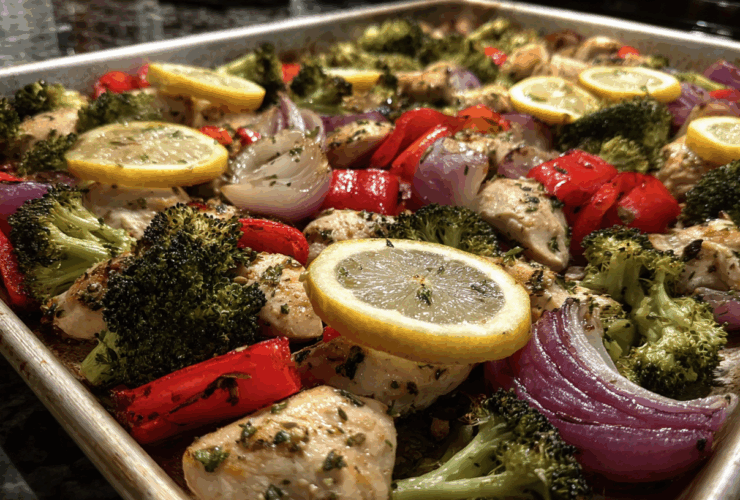 Sheet Pan Lemon Herb Chicken & Veggies