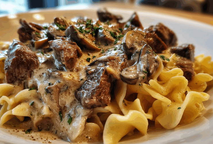Skillet Beef and Mushroom Stroganoff
