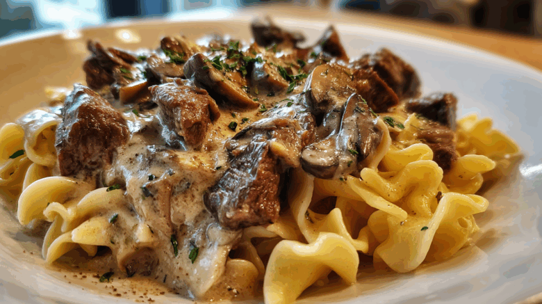 Skillet Beef and Mushroom Stroganoff