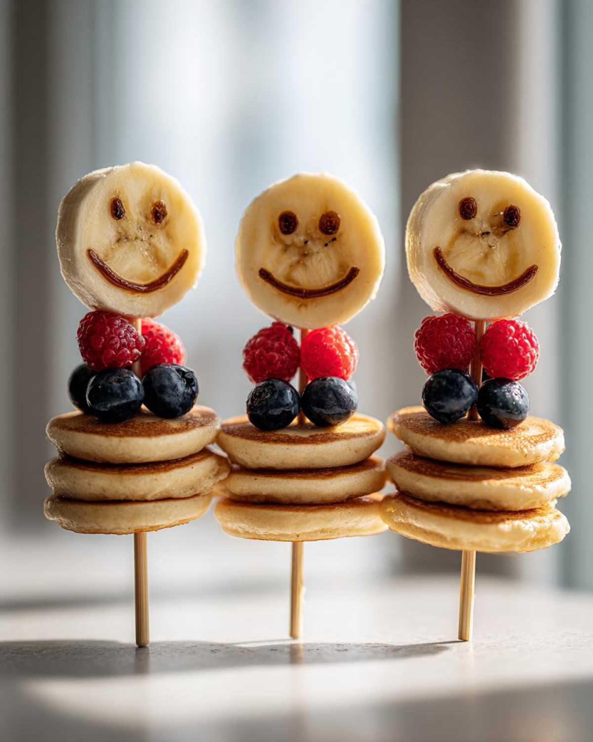 Smiley Face Pancake Skewers - detail 1
