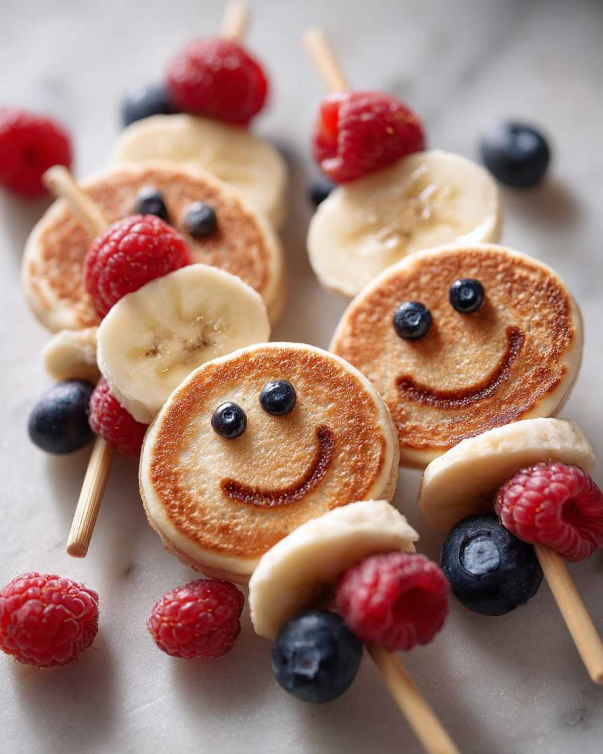 Smiley Face Pancake Skewers - detail 3