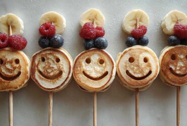 Smiley Face Pancake Skewers