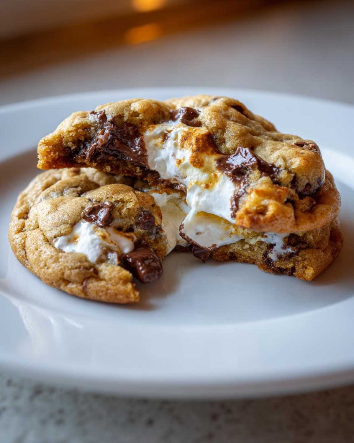 S’mores Stuffed Chocolate Chip Cookies - detail 1