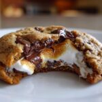 S’mores Stuffed Chocolate Chip Cookies