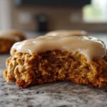 Soft Chewy Pumpkin Oatmeal Cookies Maple Frosting