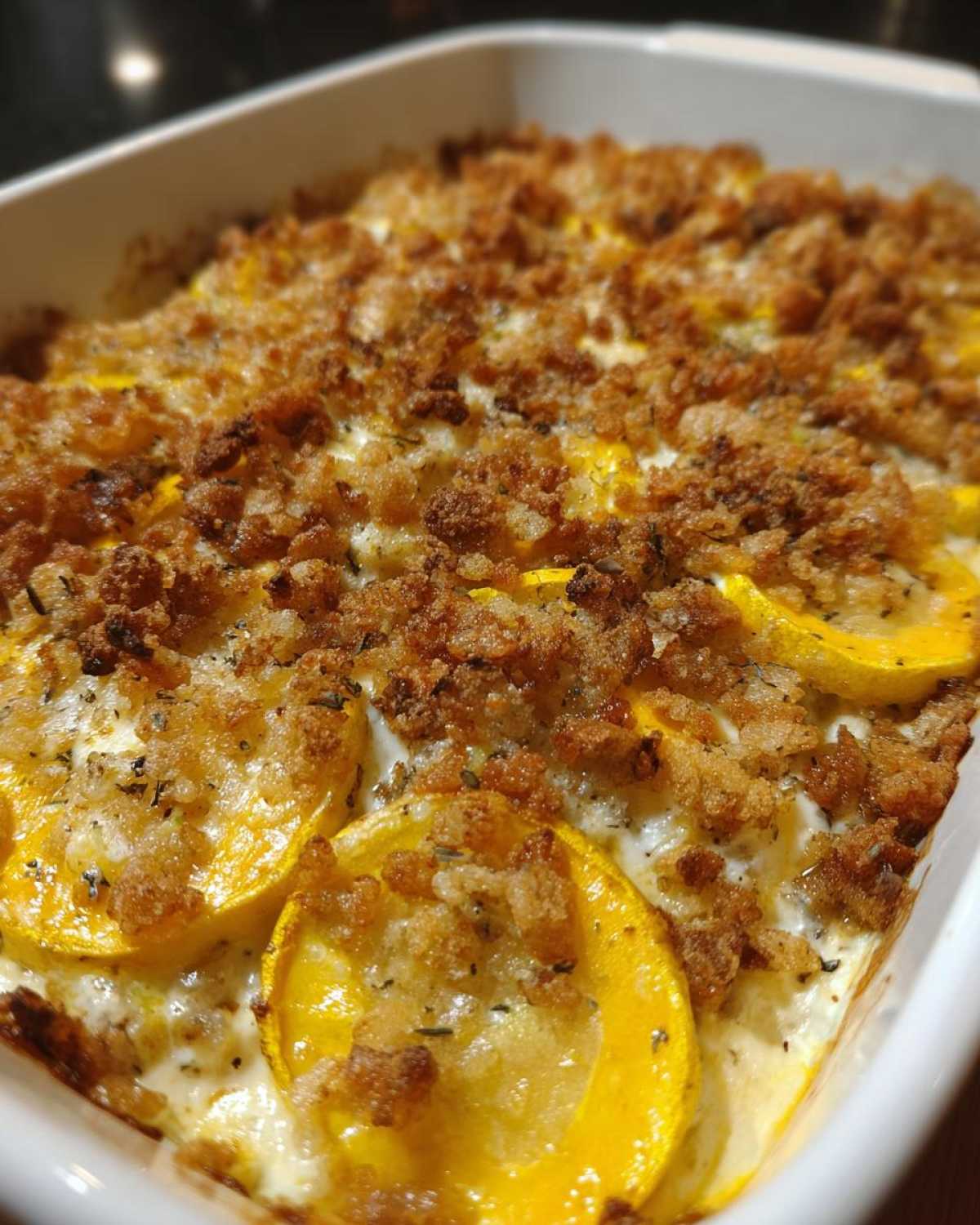 Sour cream squash casserole - detail 2