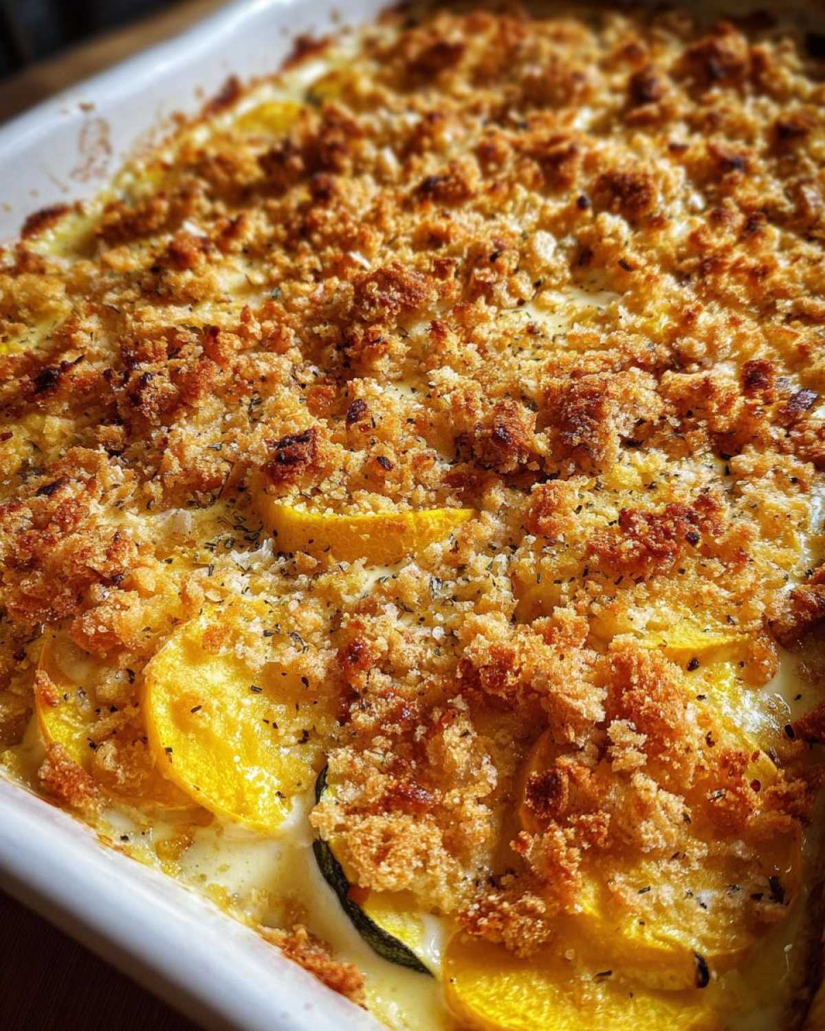 Sour cream squash casserole - detail 3