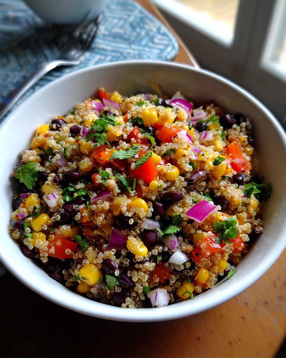 Southwest Black Bean Quinoa Bowl - detail 1