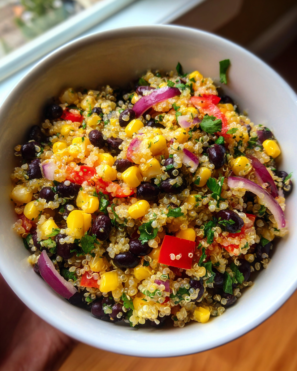 Southwest Black Bean Quinoa Bowl - detail 4