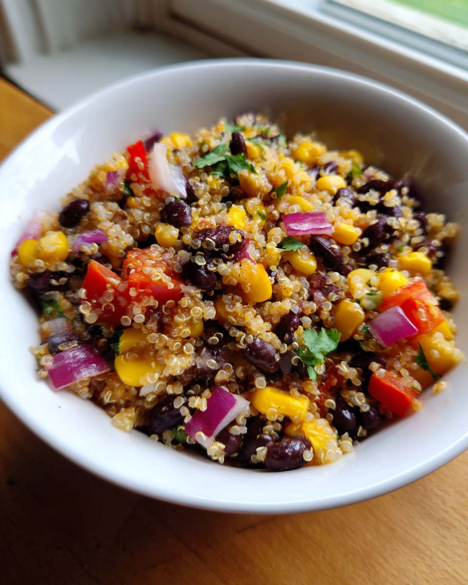 Southwest Black Bean Quinoa Bowl - detail 2
