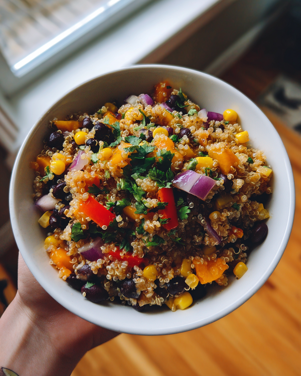 Southwest Black Bean Quinoa Bowl - detail 3