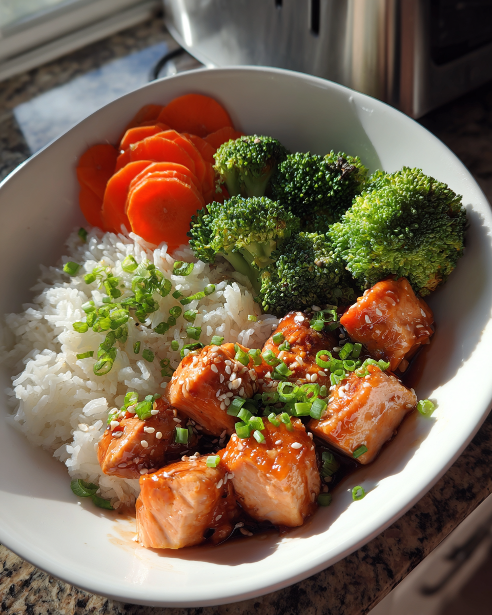 Soy Ginger Salmon Rice Bowl - detail 4