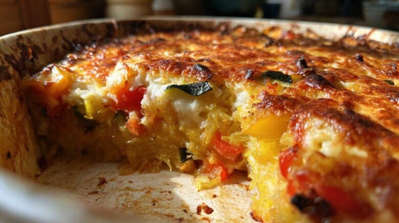 Spaghetti Squash Ratatouille Bake
