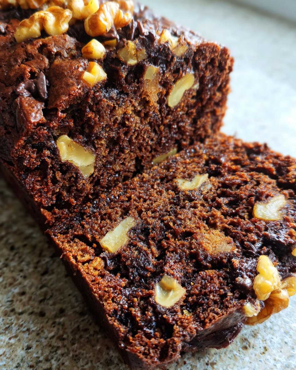 Spiced Chocolate Zucchini Bread Orange Walnuts - detail 1