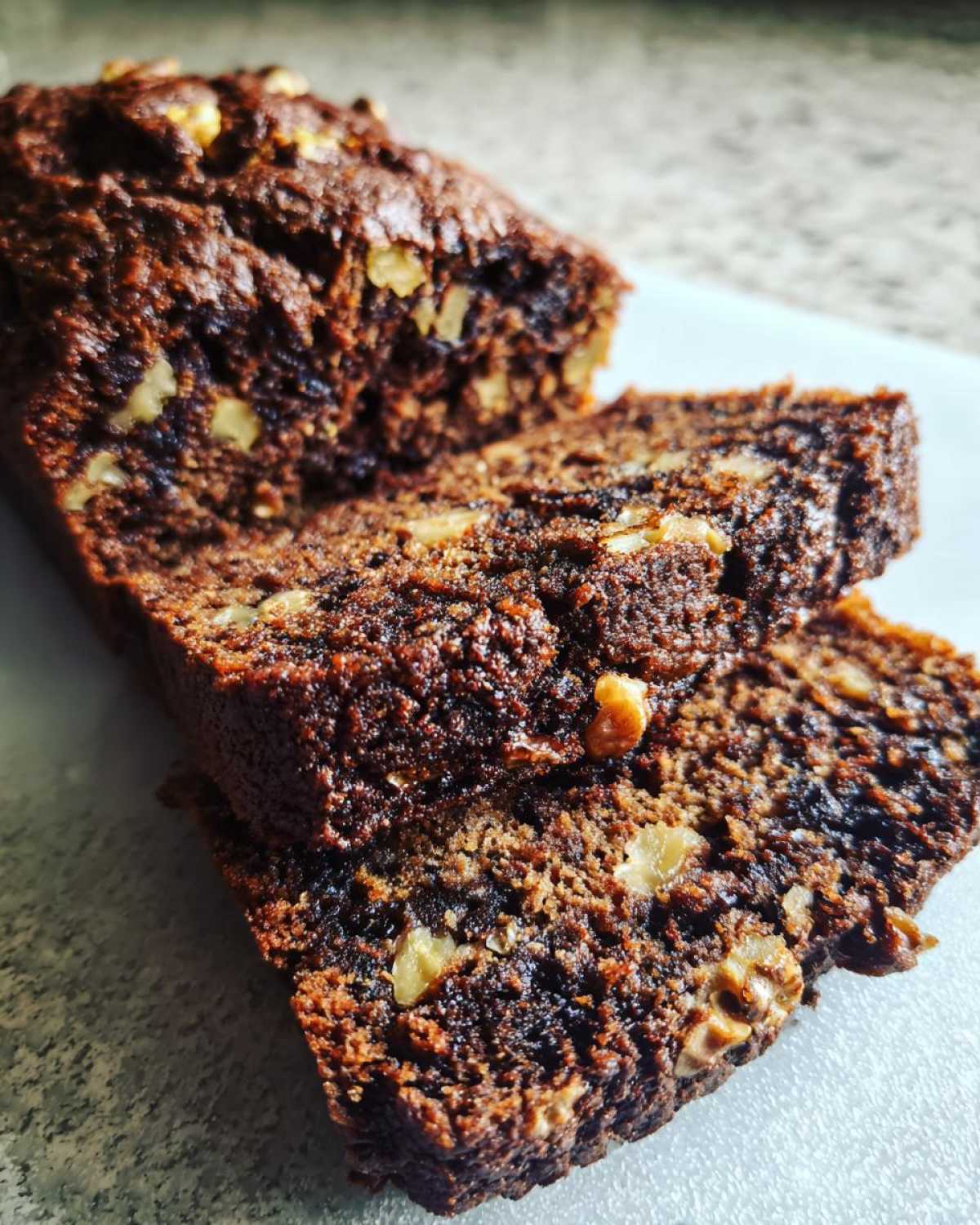 Spiced Chocolate Zucchini Bread Orange Walnuts - detail 3