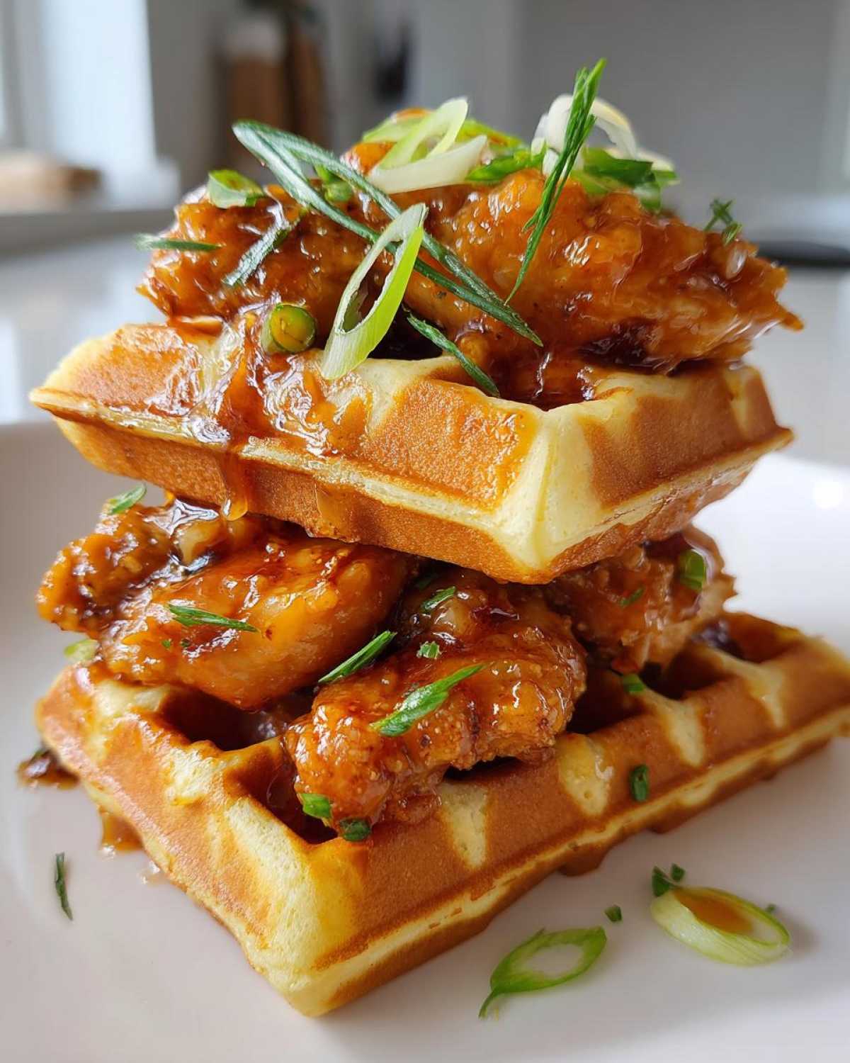 Spicy Maple Chicken Waffle Sliders - detail 4