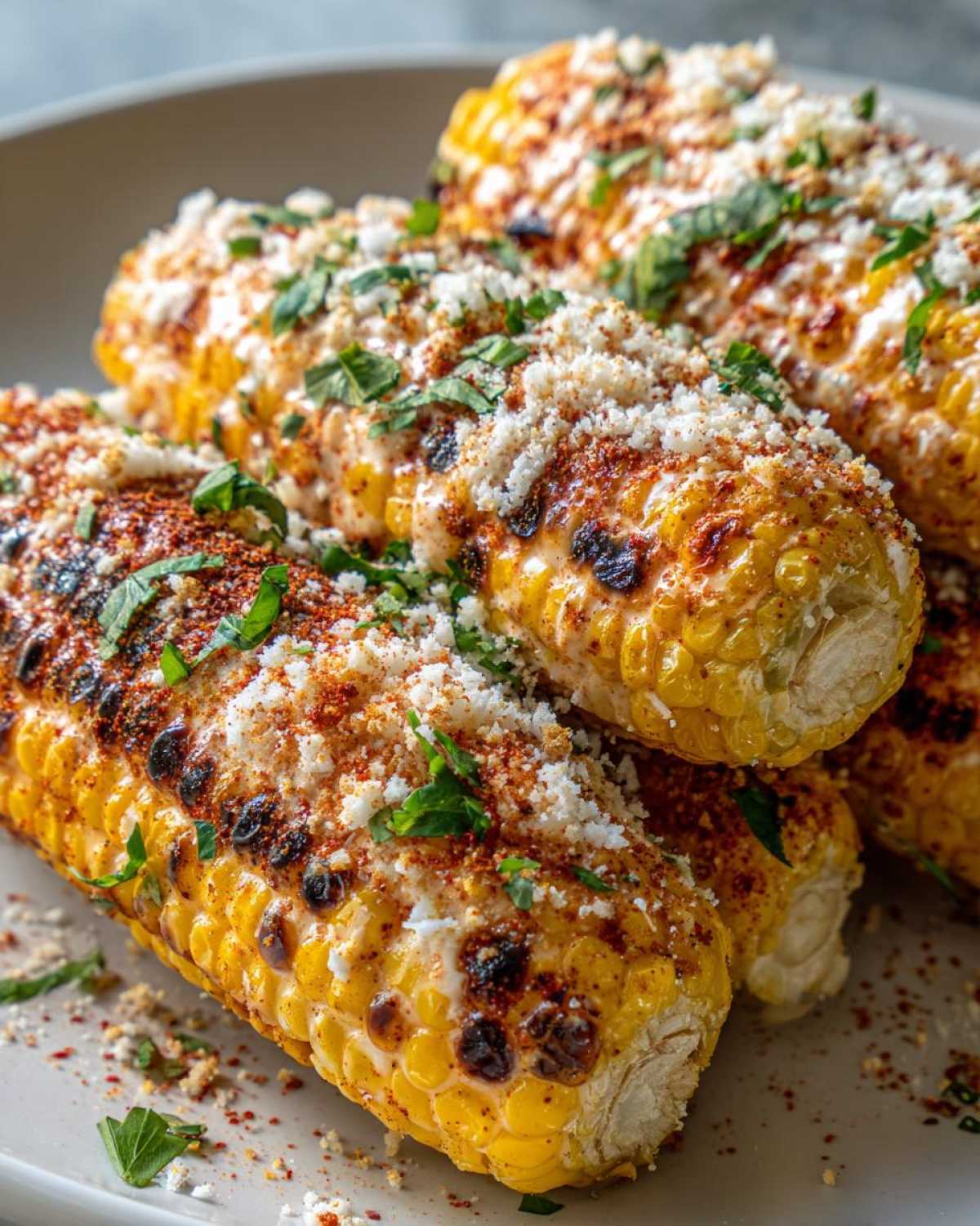 Spicy Mexican street corn - detail 4