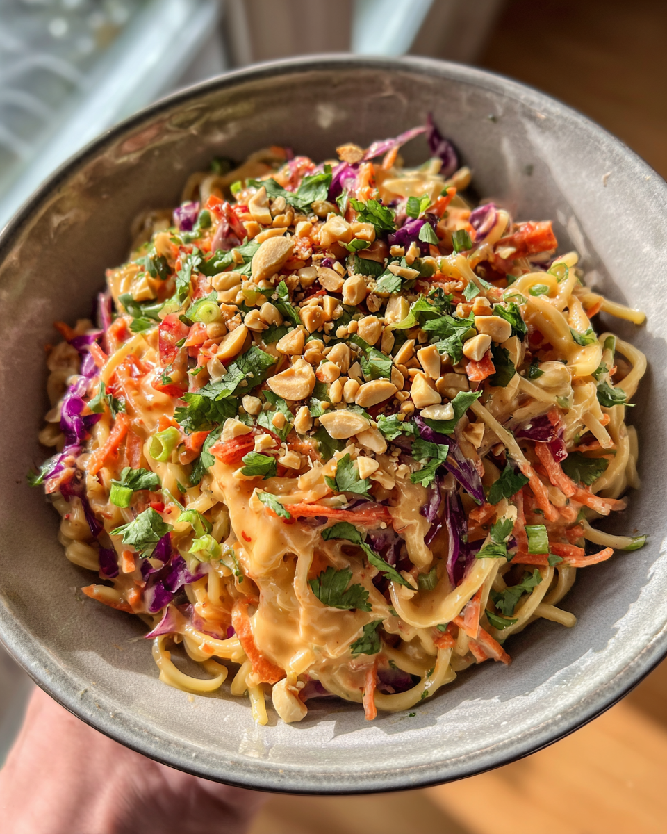 Spicy Thai Peanut Noodle Salad - detail 1
