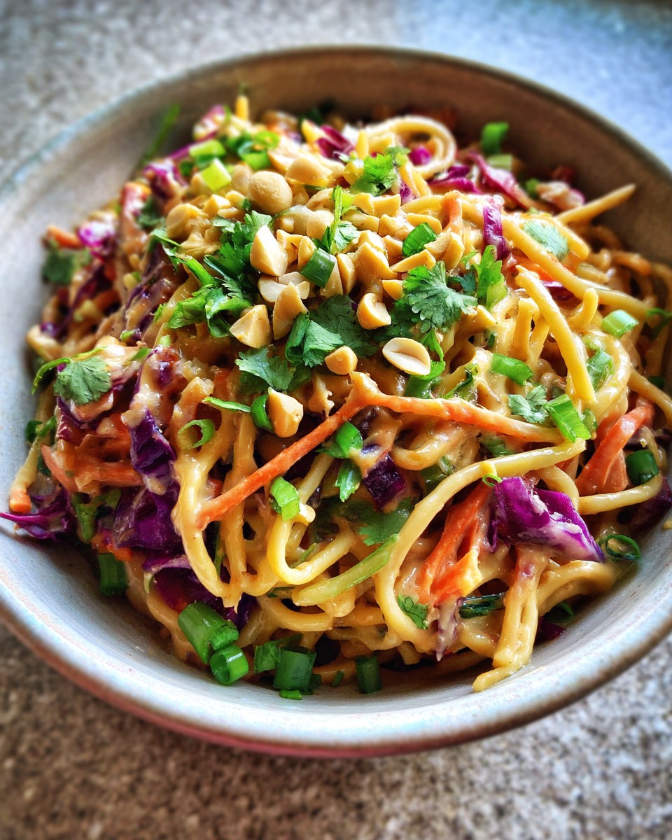 Spicy Thai Peanut Noodle Salad - detail 4