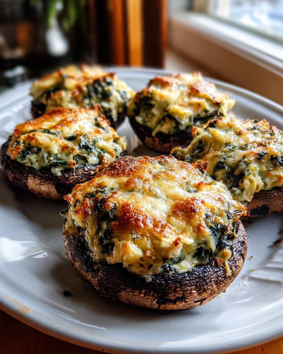 Spinach-Artichoke Stuffed Portobellos - detail 4