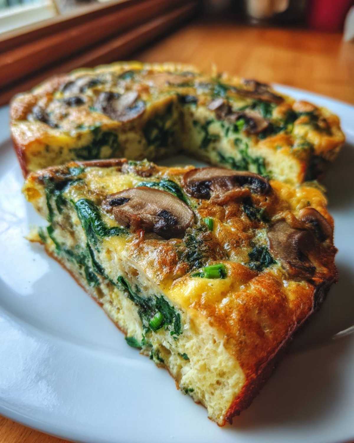 Spinach Mushroom Frittata - detail 1