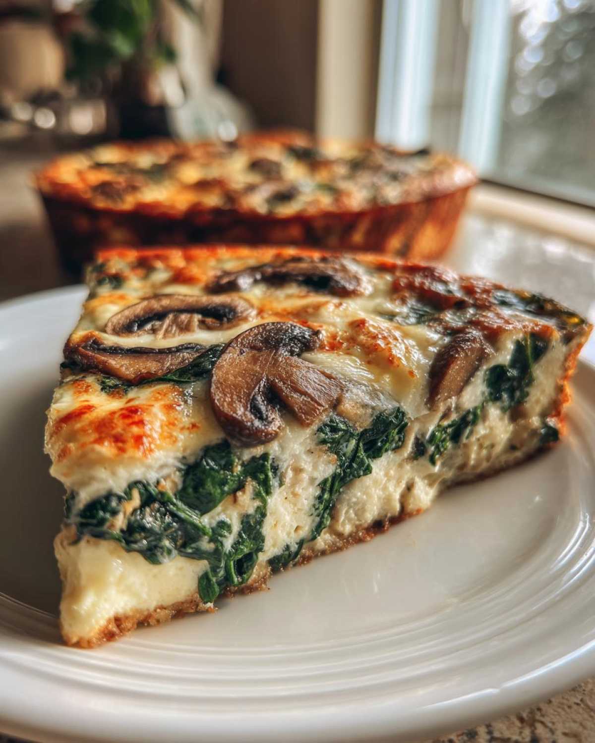 Spinach Mushroom Frittata - detail 4