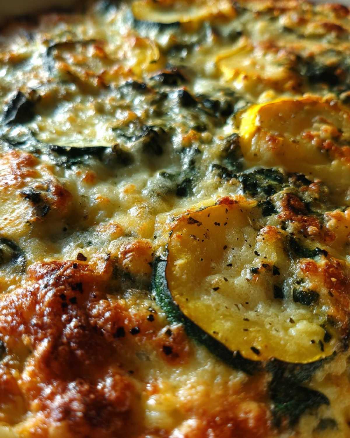 Spinach and squash casserole - detail 4