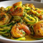 Spiralized Zucchini Shrimp Scampi