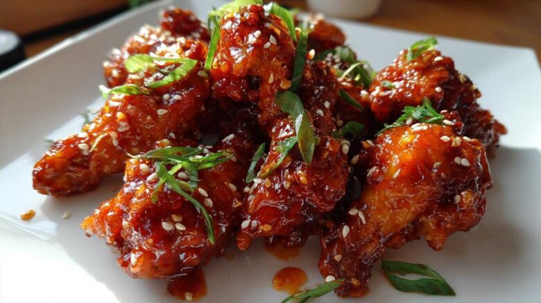 Sriracha Honey Chicken Wings