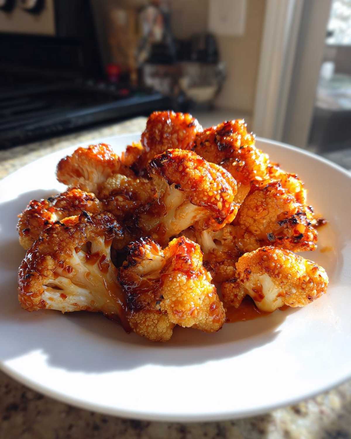 Sriracha Honey Roasted Cauliflower Bites - detail 1