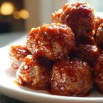 Sriracha Maple Glazed Turkey Meatballs