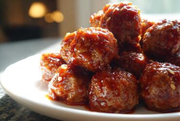 Sriracha Maple Glazed Turkey Meatballs