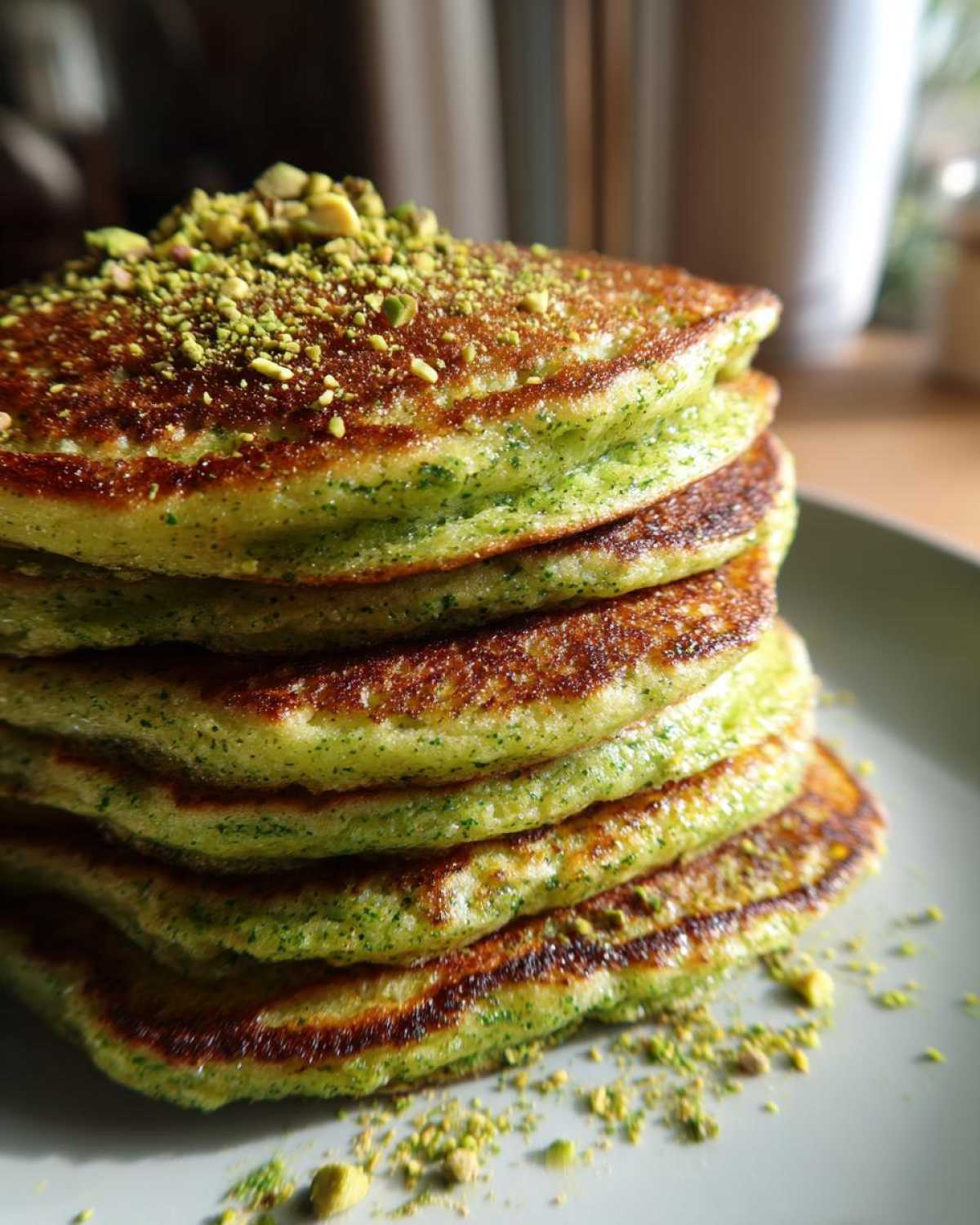 St. Patrick’s Pistachio Pancakes - detail 2
