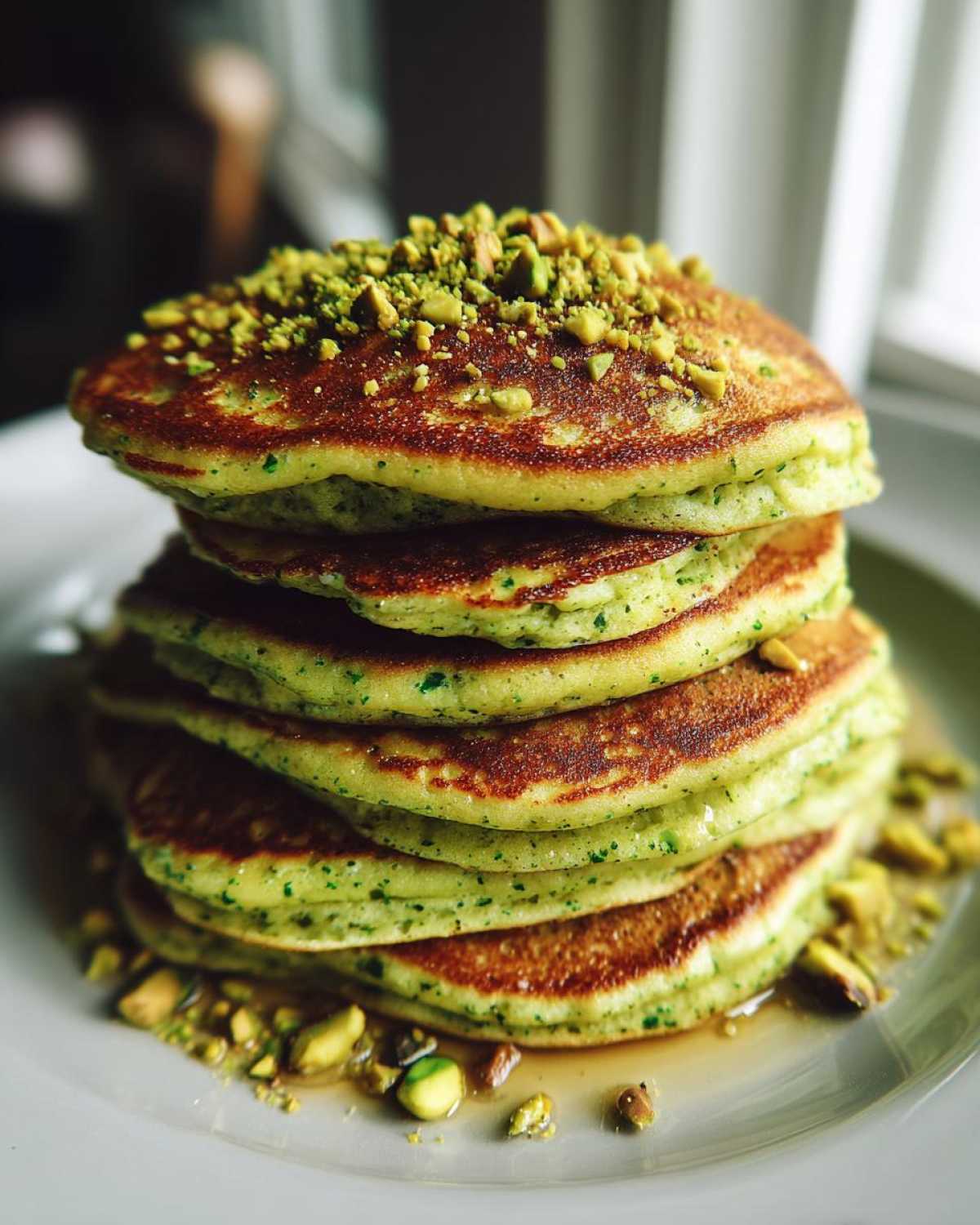 St. Patrick’s Pistachio Pancakes - detail 4