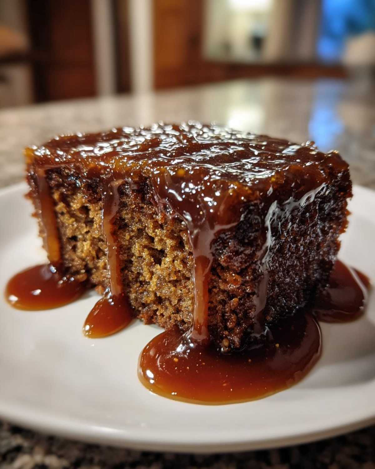 Sticky Toffee Pudding with Maple Caramel Drizzle - detail 2