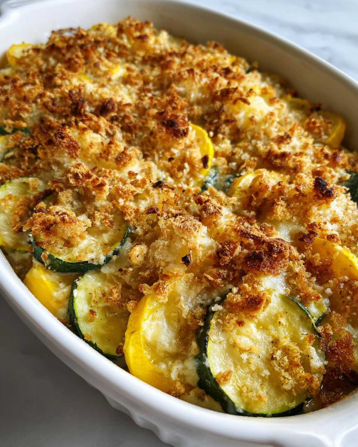 Summer squash casserole - detail 1