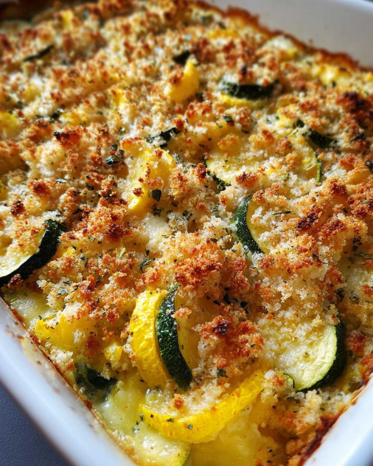 Summer squash casserole - detail 2