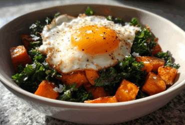 Sweet Potato Kale Breakfast Bowl