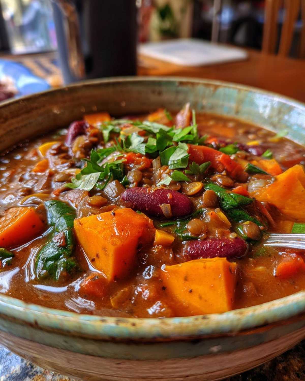 Sweet Potato Lentil Chili - detail 1